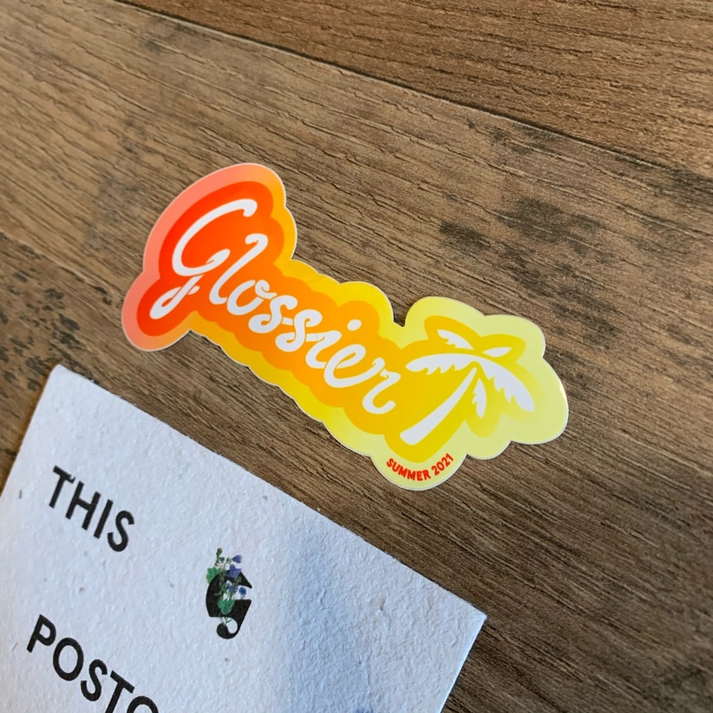 Glossier 2021 summer sticker